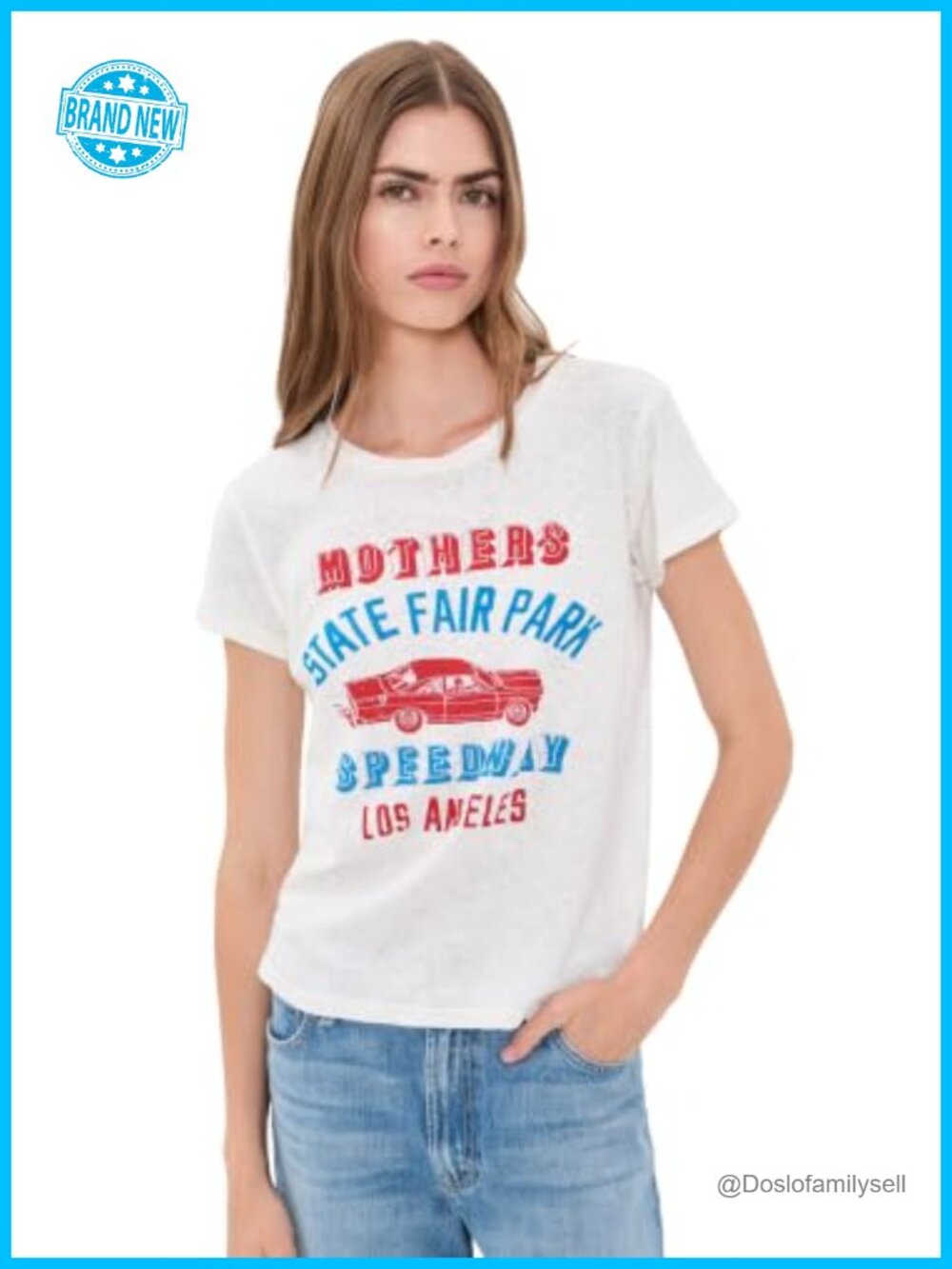 Lightweight Stretch Jersey Tee Car Graphic Crew Neck Short Sleeve Pullover
